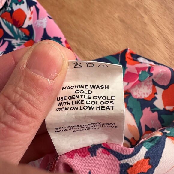 BloomChic US 28 Floral Ruffle Sleeve Top Women's Plus Size - Picture 4 of 6